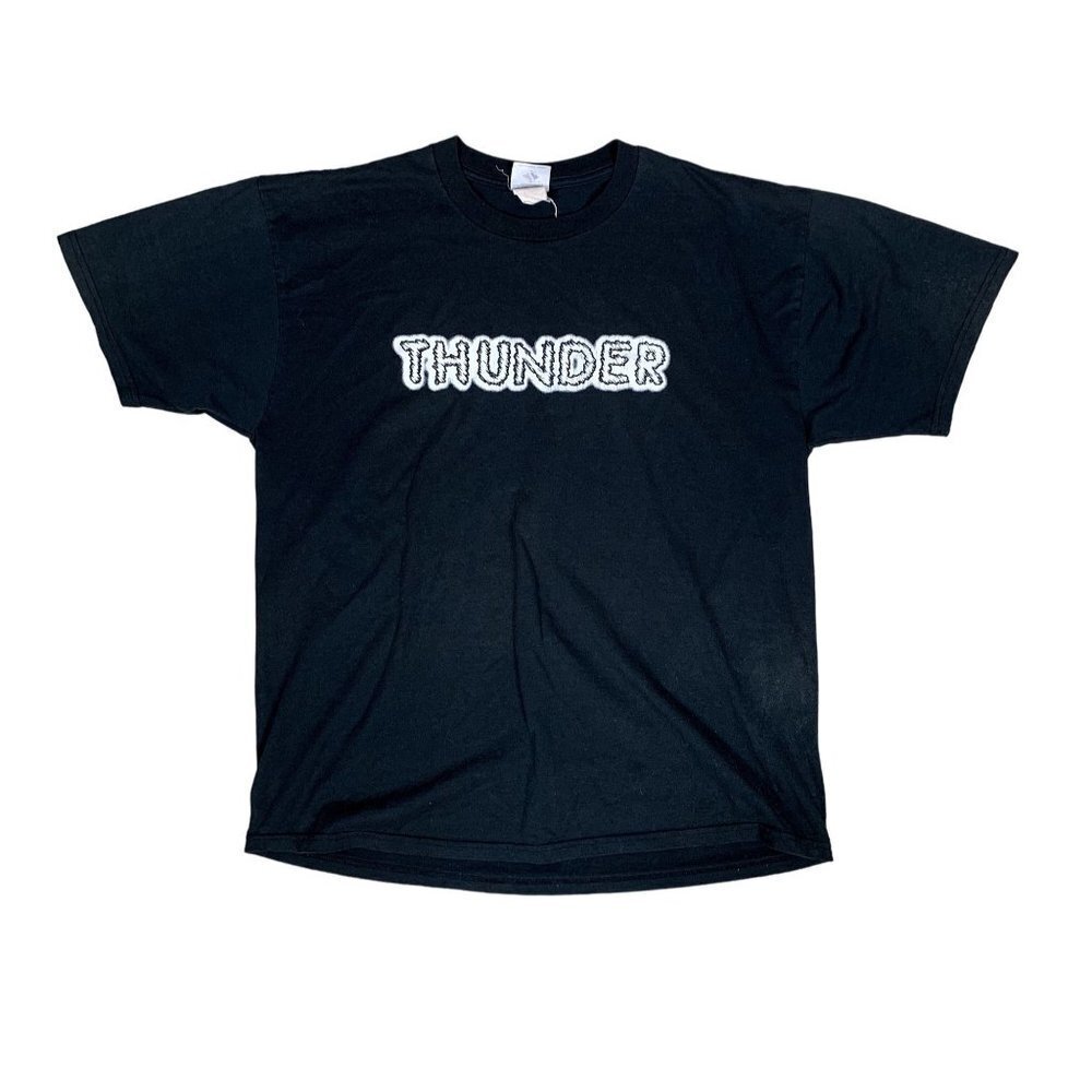 Jerzees 90s Vintage Thunder Black T-Shirt Size XL